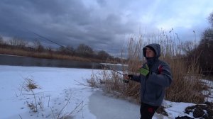 Ловля щуки зимой на спиннинг джиг на реке спиннинг Arion 832LS