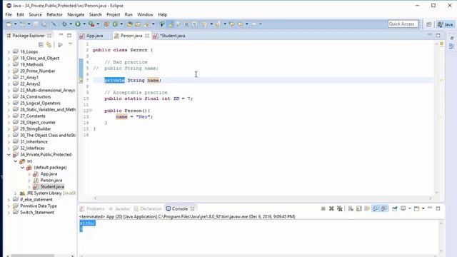 34 Public Private Protected смотреть онлайн