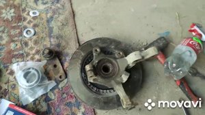 Замена цапфы, шаровых опор, и т.д . ,Рено в гараже...