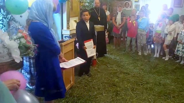 Линейка по окончанию учебного года в Воскресной школе 27.05.18.