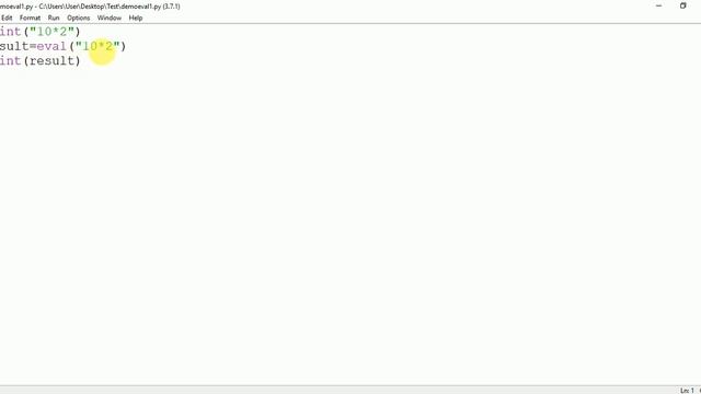 Python #11 - eval () Function in Python