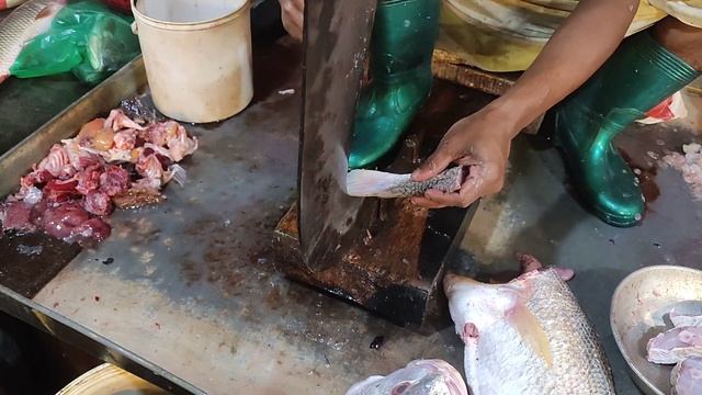 A Big Size JAVA FISH Cutting Skills ll JAVA FISH Cutting Expart in Bangladesh ll смотреть онлайн