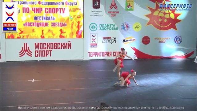 Чир джаз двойка Артемова Анастасия - Беликова Алина смотреть онлайн