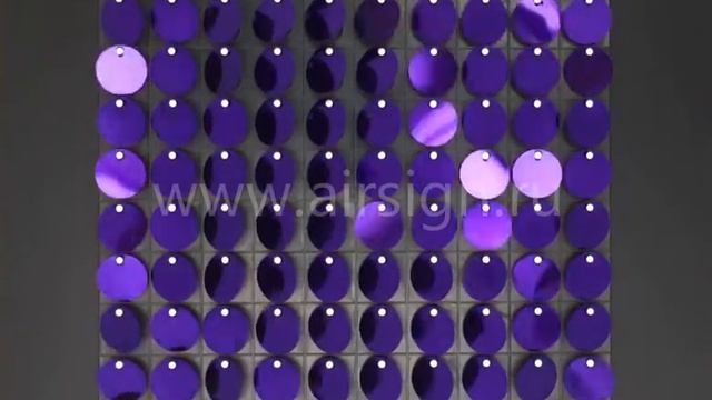 PR-05 Фиолетовый. Панель с пайетками Air Sign. смотреть онлайн