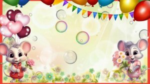 Футаж мышата детский