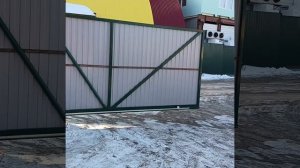 Mонтаж откатных ворот с приводом doorhan sliding-1300