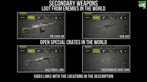 Sniper Ghost Warrior 3 How to unlock all Weapons (Primary / Secondary / Sidearms) Text-Picture Guid