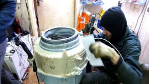 Замена подшипника в стиральной машине Siemens часть 10