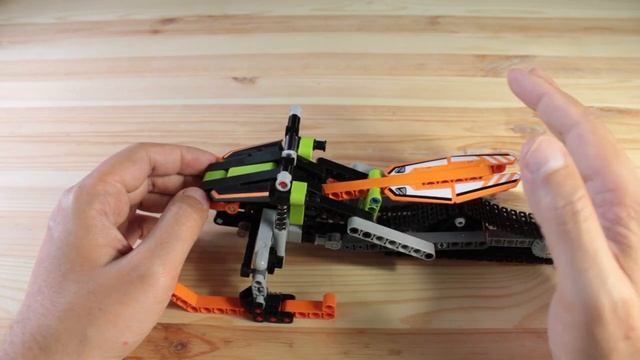 Lego Technic 42021 Snowmobile. ЛЕГО Техник Снегоход смотреть онлайн