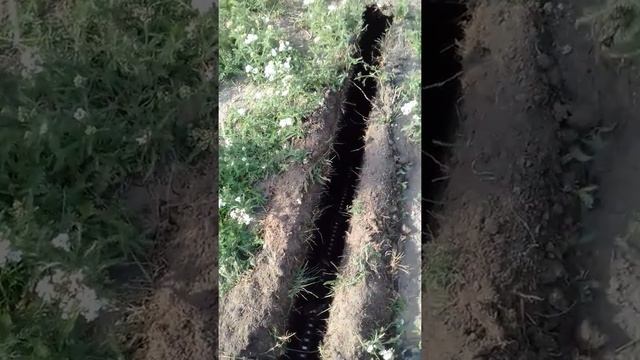 Самодельный траншеекопатель