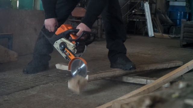 Насадка болгарка на бензопиле STIHL MS 180 смотреть онлайн