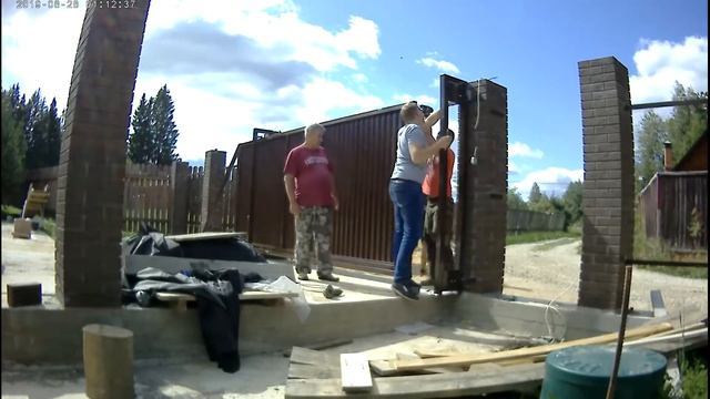 Откатные ворота. Монтаж смотреть онлайн