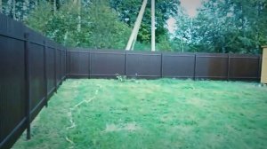 Установка и монтаж забора из профнастила для дачи. Работы под ключ. Московская область. Видео.