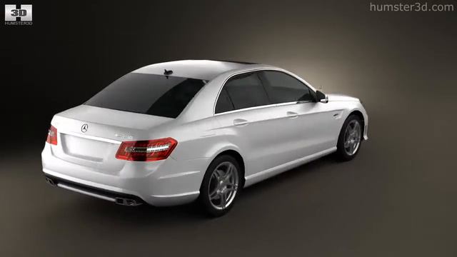 Mercedes-Benz E63 AMG (W212) sedan 2010 by 3D model store Humster3D.com смотреть онлайн