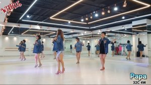 PaPa by Paul Anka (Beginner) line dance | Withus Korea, Seoul