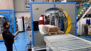 Станок для упаковки в стрейч пленку Neleo 200 | КАК БЫСТРО УПАКОВАТЬ КОРОБКУ НА ПАЛЛЕТЕ