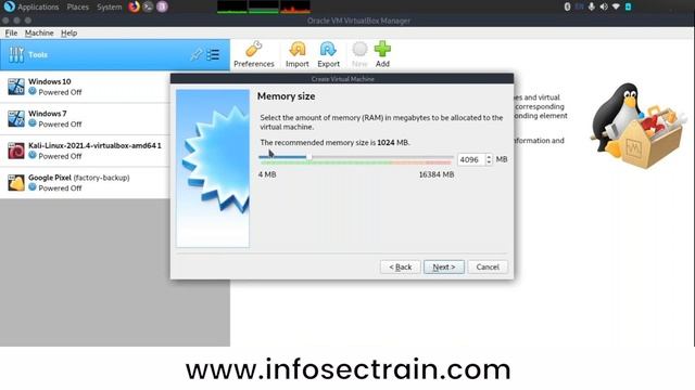 How to Install Kali Linux ISO in Virtual Box | InfosecTrain