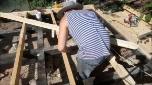 Хозпостройка на даче своими руками.Часть 3.Стены