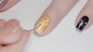 Simple Watercolor Cat Nails