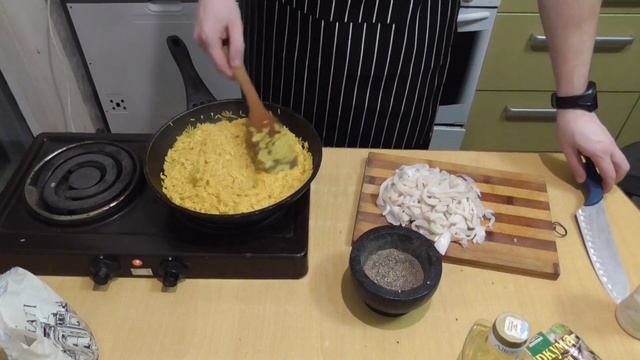 Паэлья с морепродуктом. Плов с кальмарами. Постный рецепт | Лысый Повар