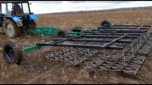 Борона зубовая 8 метров (сцепка СГ-8)  2 двух следовая Вятка
