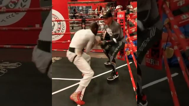 YORDENIS UGAS IN BEAST MODE TRAINING FOR KEITH THURMAN