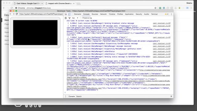 Chromecast Receiver Debugging Using Chrome inspect смотреть онлайн