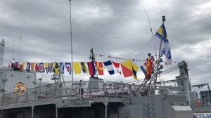 25 лет ВМС Украины: флаги расцвечивания на боевых кораблях