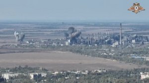 Уничтожение авиаударом объекта ВСУ на территории АКХЗ/Destruction of the AFU object on the AKKhZ