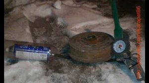 Перезаряжаемый баллон, испытание давлением.