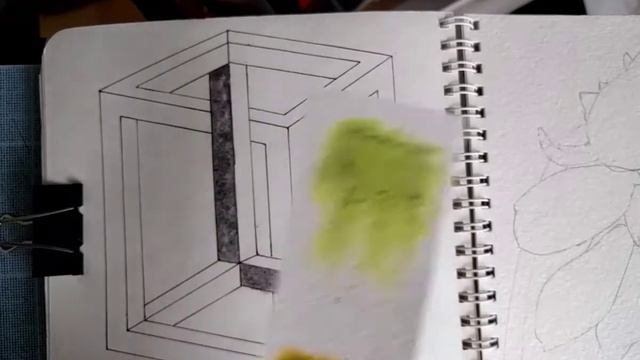 Фактурная акварель с действии