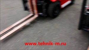 Омедненные вилы электропогрузчика NICHIYU FB15 взрывозащита
