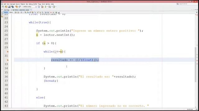 #2 [Java] – Resolver la serie 1 + (1/2) + … + (1/n) (Ciclo While) смотреть онлайн