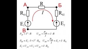 014 электрическая цепь с несколькими источниками ЭДС