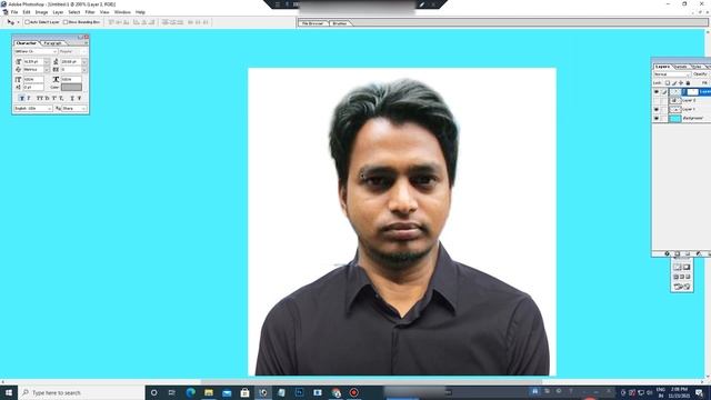 Passport Size Photo - How To Change Face In Photoshop - Tech Pc - Photoshop Tutorial смотреть онлайн