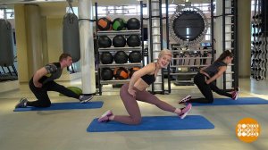 Растягиваем заднюю поверхность бедра. Доброе утро. Фрагмент выпуска от 05.06.2019