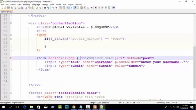 PHP $_request - Superglobals variable English Tutorial