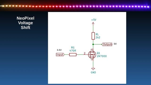 MOSFET logic-level shift circuit - Convert Voltage Raspberry Pi to NeoPixel and I2C / SPI Arduino смотреть онлайн