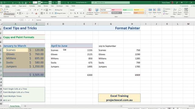 Excel Format Painter смотреть онлайн