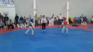 Тхэквондо спаринг Шабдан 8 лет (Taekwondo sparing Shabdan 8 years)