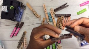 Personalized Word/Phrase Clothespins Embellishments with Brother P-Touch Embellish