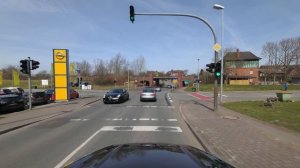 Husum, Germany: Wilhelmstraße, Herzog-Adolf-Straße, Plan - 4K (UHD/2160p/60p)