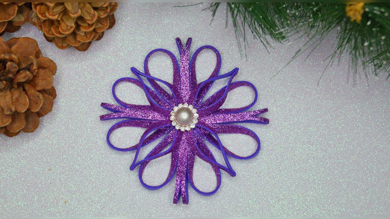 Супер простой способ сделать снежинку смотреть онлайн