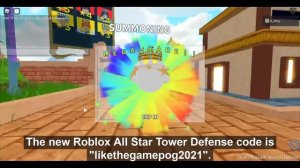 NEW CODE! (All Star Tower Defense) | Roblox