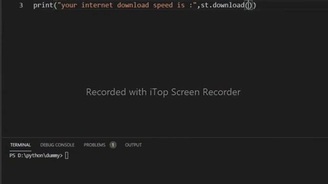 Internet speed test using python? #python #programminglanguage# Speedtest #learnpython #tamil
