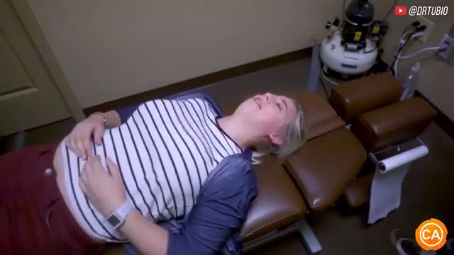 Fixed HER STOMACH with INTENSE manual therapy   asmr bone cracks