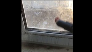Karcher 1200W Пароочиститель/steam cleaner, чистим окно после строителей/clean the window