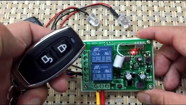 Универсальный беспроводной дистанционный переключатель 2CH RF!