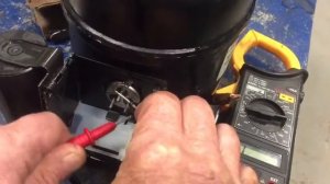 Проверка сопротивления обмоток неисправного компрессора. Рабочая обмотка в обрыве.