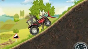 Едет трактор - красный трактор игра для детей